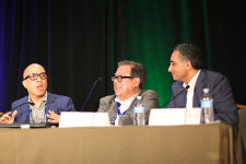 Panelists Darren Walker, Jun Murai, and Fadi Chehadé