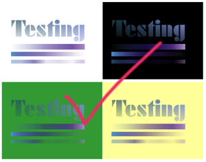 correct: each image composited against the background of the table cell