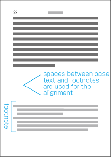 Example one of footnotes before page break or new recto